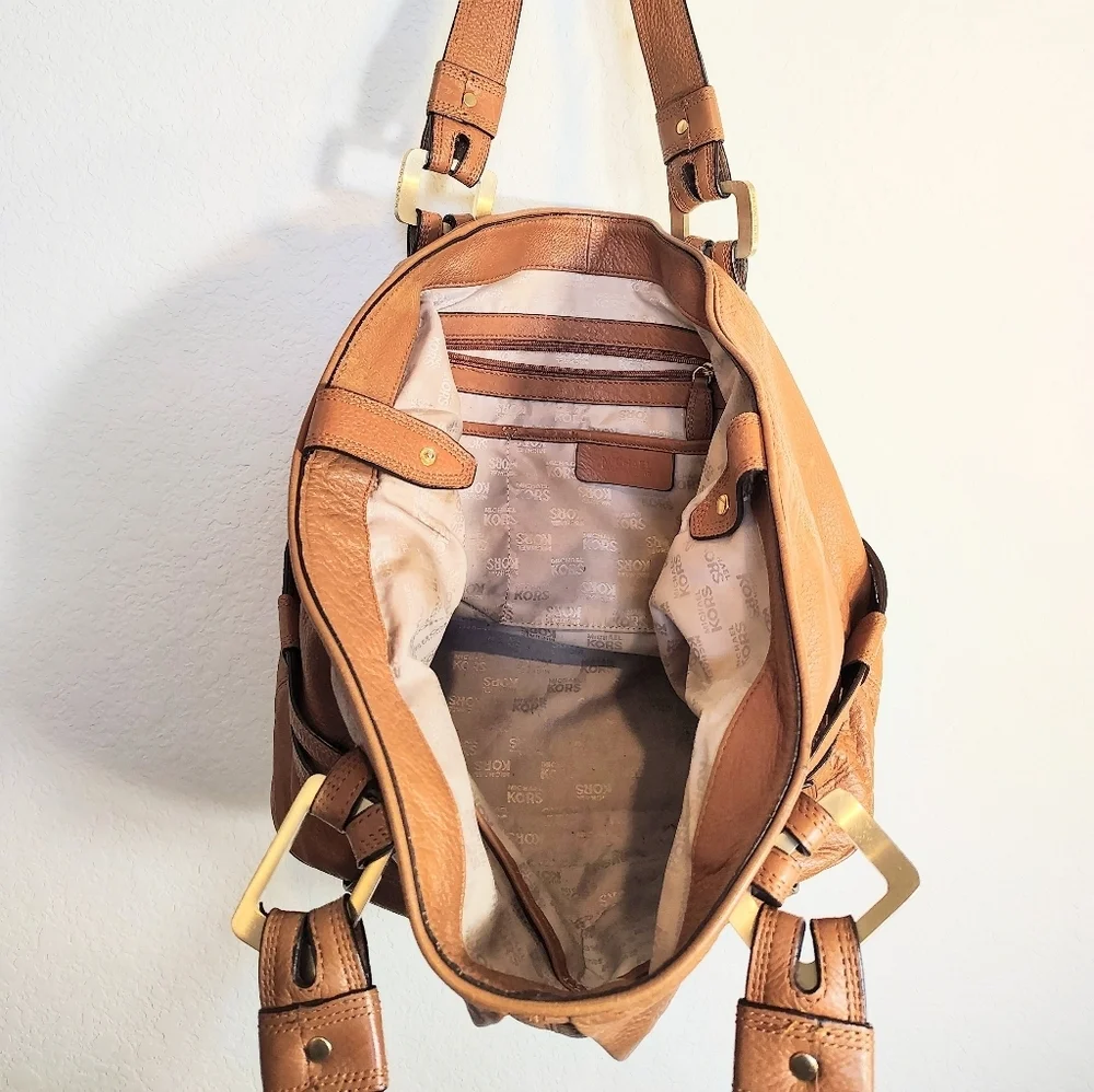 Michael Kors Tan Leather Tote Bag